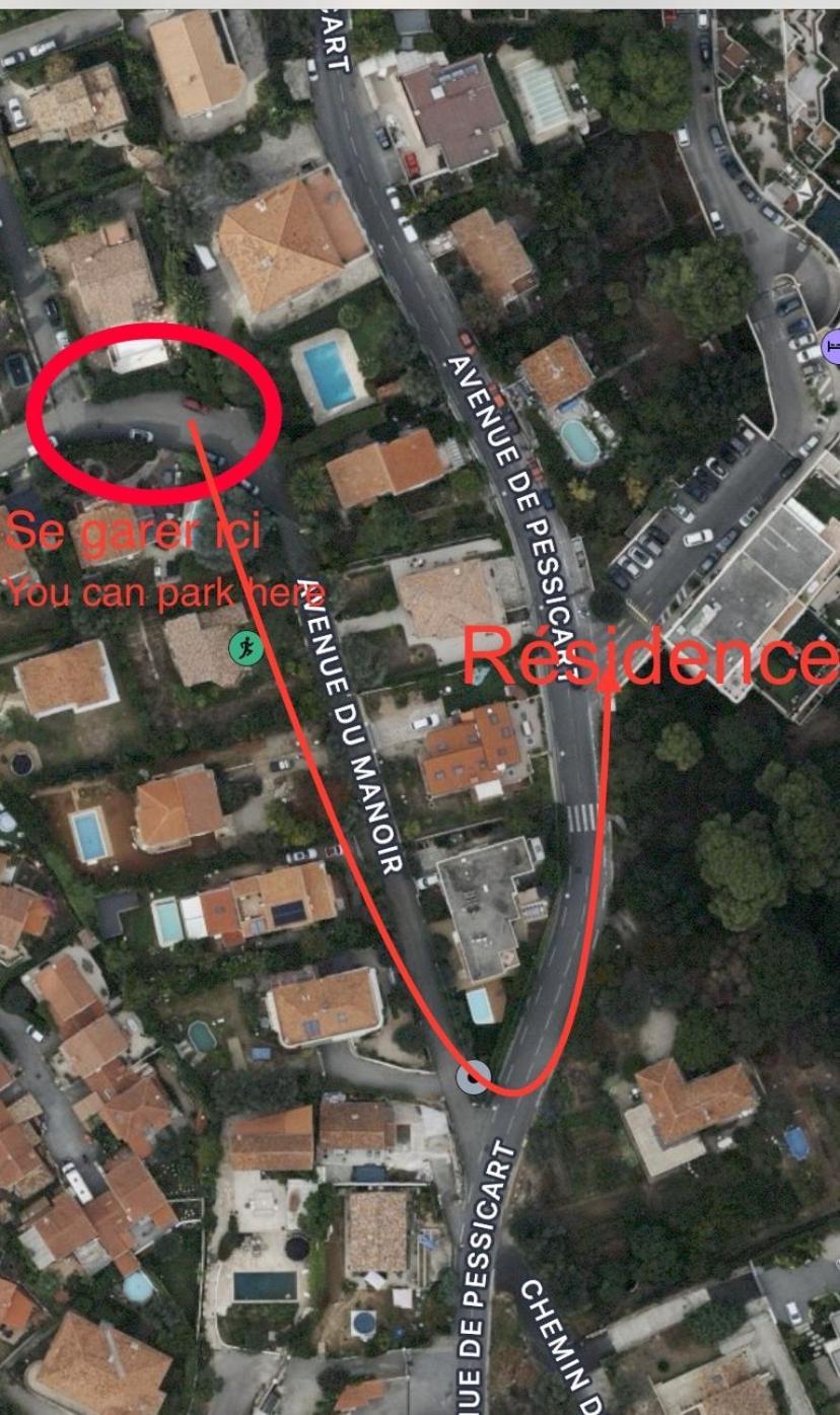 Chambre D Hote Avec Clim Terrasse Et Petit Dejeuner Hauteurs De Nice Buitenkant foto